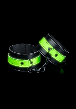 Ankle cuffs - Glow in the Dark - Neon Green/Black